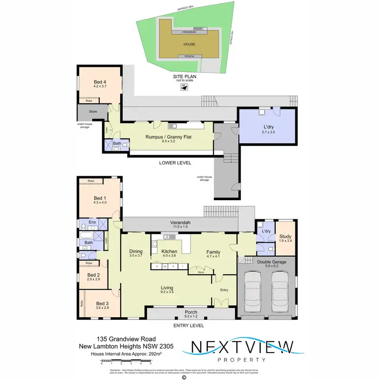 Floorplan of Homely house listing, 135 Grandview Road, New Lambton Heights NSW 2305
