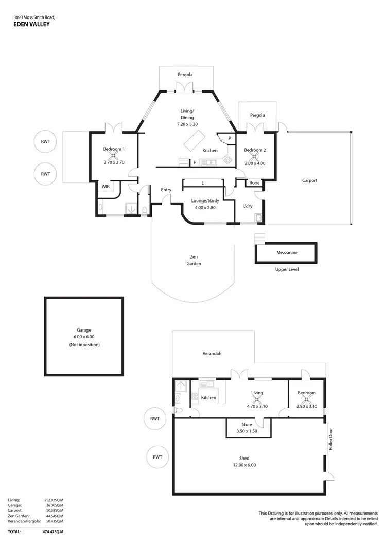 Floorplan of Homely rural property listing, 309B Moss Smith Road, Eden Valley SA 5235