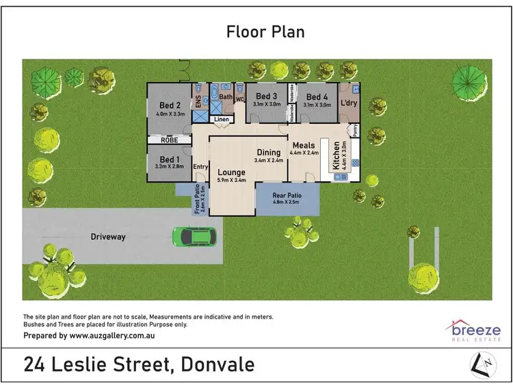 Floorplan of Homely house listing, 24 LESLIE STREET, Donvale VIC 3111