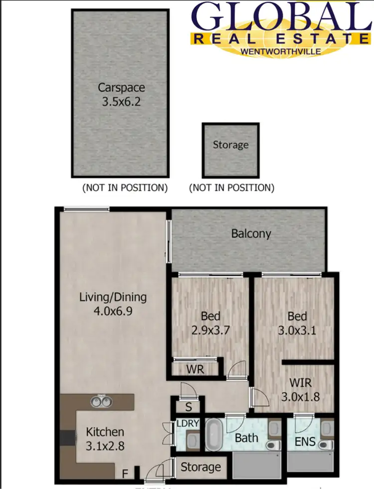 Floorplan of Homely apartment listing, 503/52 Dunmore St, Wentworthville NSW 2145