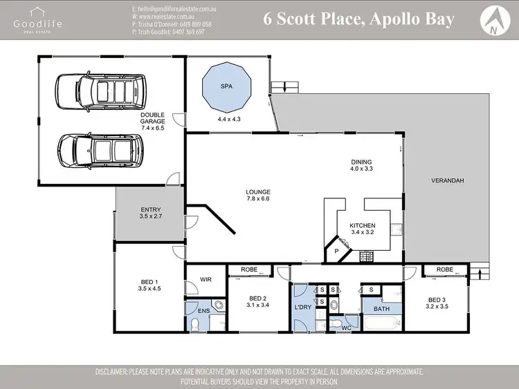Floorplan of Homely house listing, 6 Scott Place, Apollo Bay VIC 3233