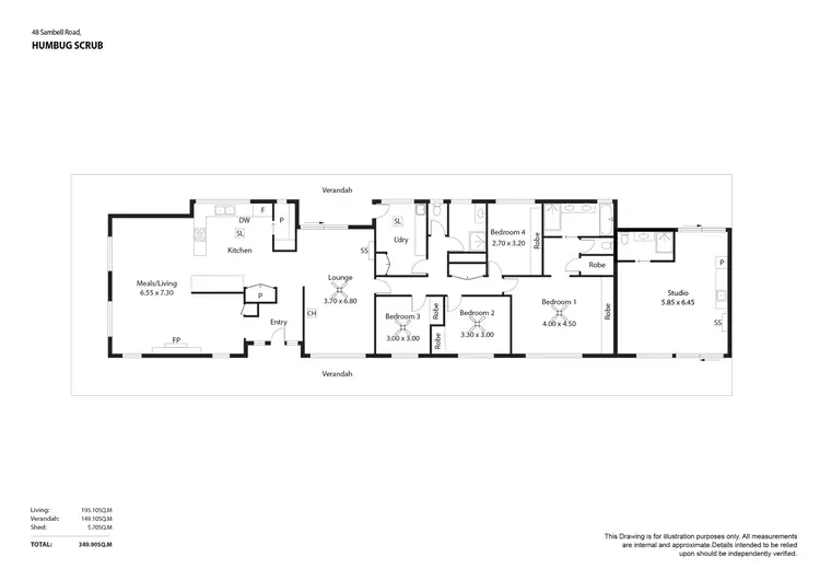 Floorplan of Homely rural property listing, 48 Sambell Road, Humbug Scrub SA 5114