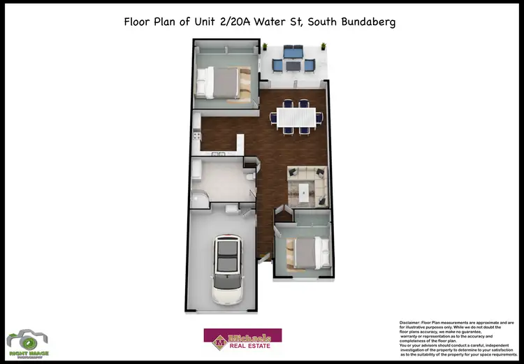 Floorplan of Homely unit listing, 2/20A Water Street, Bundaberg South QLD 4670