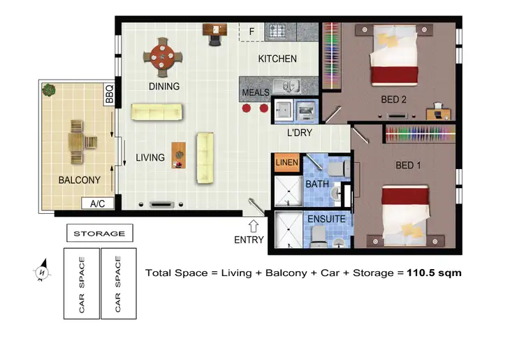 Floorplan of Homely apartment listing, 22/283 Flemington Road, Franklin ACT 2913