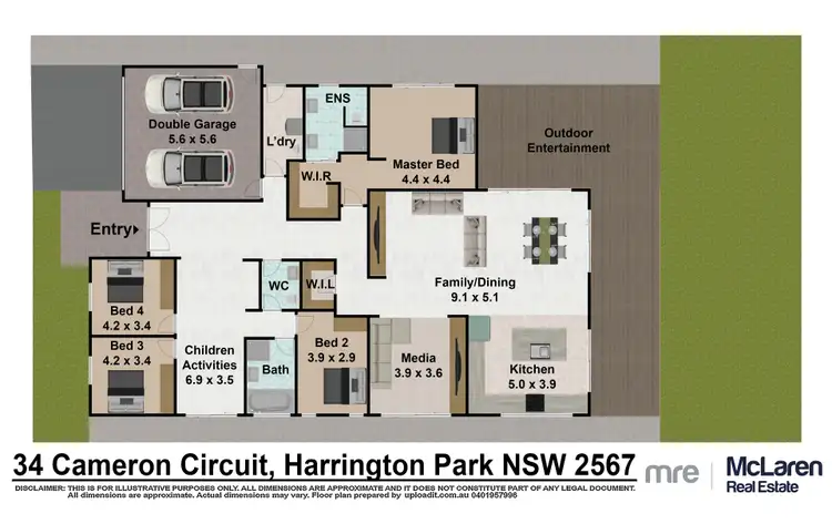 Floorplan of Homely house listing, 34 Cameron Circuit, Harrington Park NSW 2567