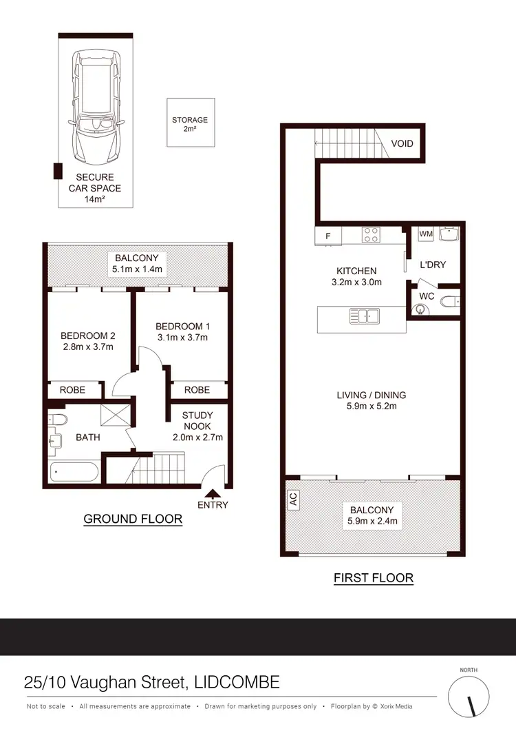 Floorplan of Homely apartment listing, 25/10 Vaughan Street, Lidcombe NSW 2141