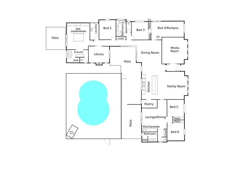 Floorplan of Homely house listing, 2 Periwinkle Crescent, Toogoom QLD 4655