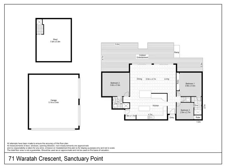 Floorplan of Homely house listing, 71 Waratah Crescent, Sanctuary Point NSW 2540
