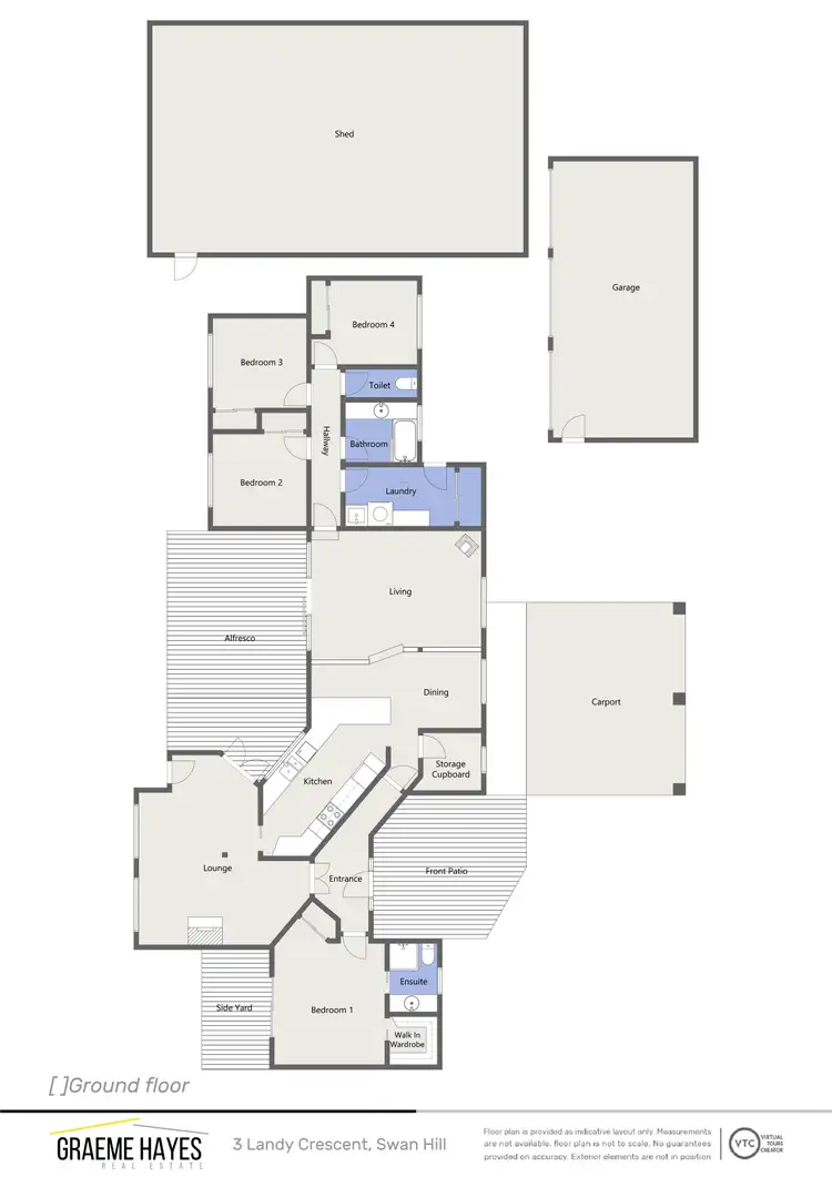 Floorplan of Homely house listing, 3 Landy Crescent, Swan Hill VIC 3585