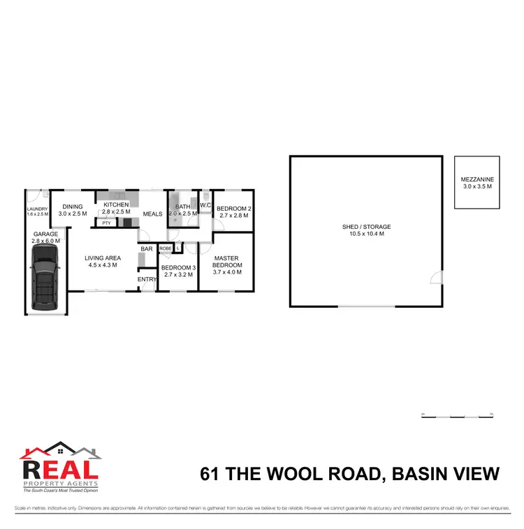 Floorplan of Homely rural property listing, 61 The Wool Road, Basin View NSW 2540