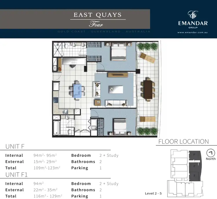 Floorplan of Homely apartment listing, 4207/25-31 East Quay Drive, Biggera Waters QLD 4216
