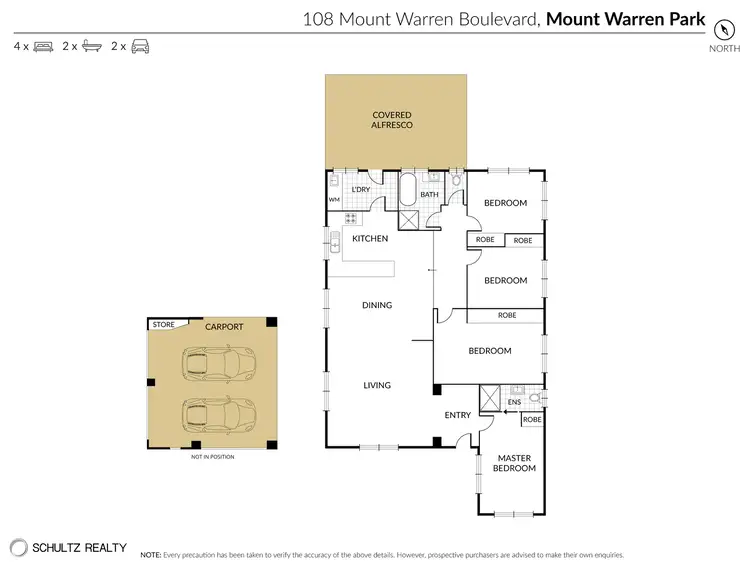 Floorplan of Homely house listing, 108 Mount Warren Boulevard, Mount Warren Park QLD 4207