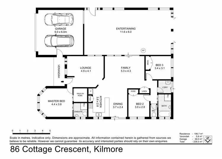 Floorplan of Homely house listing, 86 Cottage Crescent, Kilmore VIC 3764