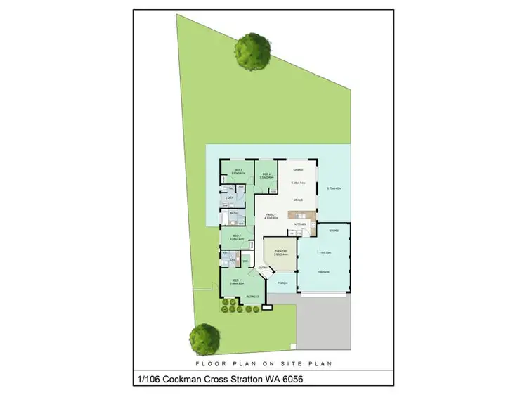 Floorplan of Homely house listing, 1/106 Cockman Cross, Stratton WA 6056