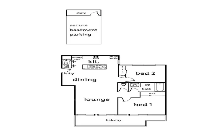 Floorplan of Homely apartment listing, 4/26 Bourke Street, Ringwood VIC 3134