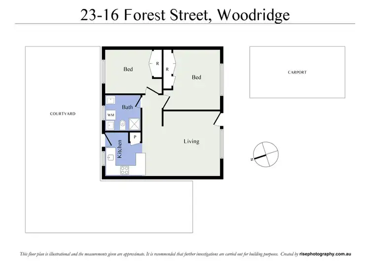 Floorplan of Homely unit listing, 23/16 Forest Street, Woodridge QLD 4114
