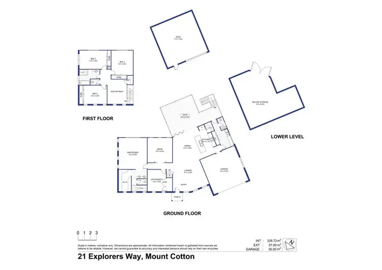 Floorplan of Homely house listing, 21 Explorers Way, Mount Cotton QLD 4165