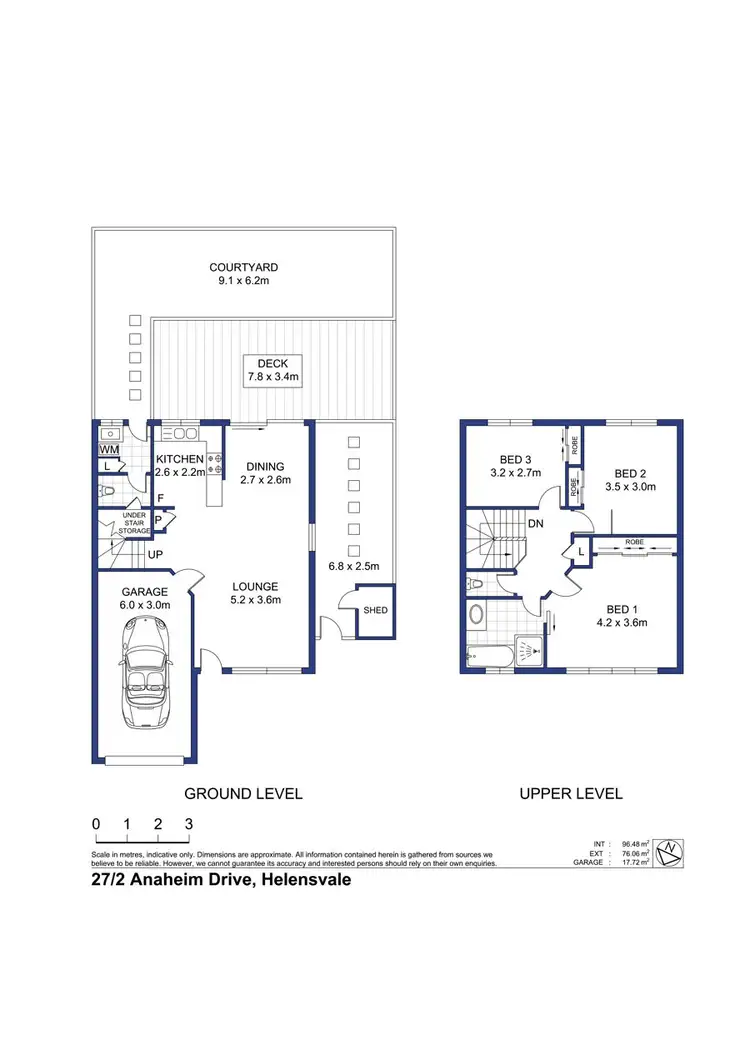 Floorplan of Homely townhouse listing, 27 2 Anaheim Drive, Helensvale QLD 4212