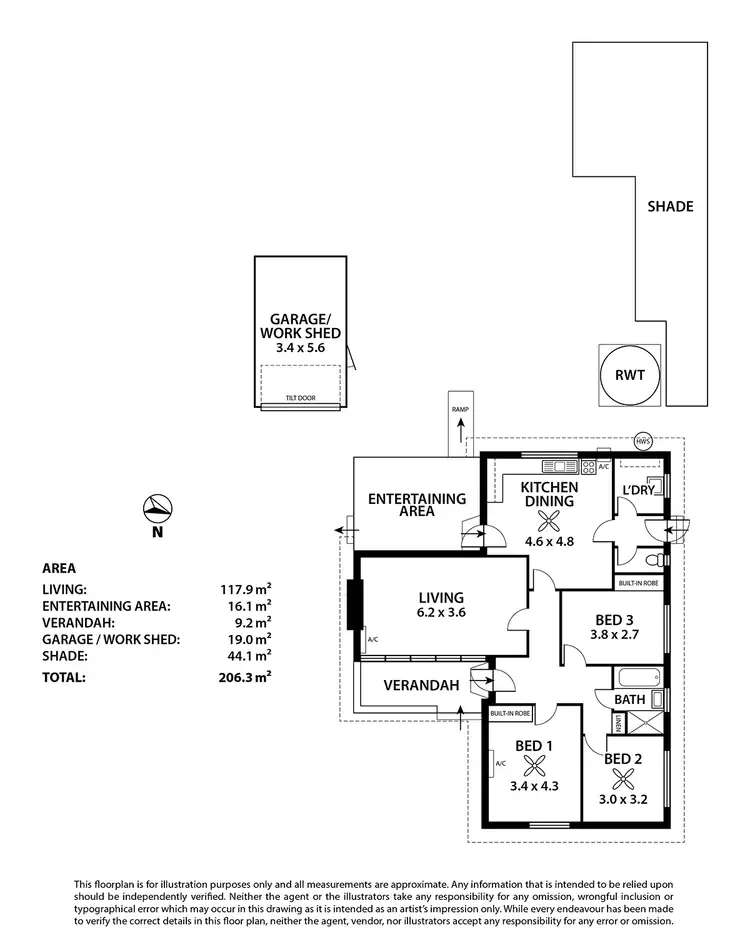 Floorplan of Homely house listing, 185 Swanport Road, Murray Bridge SA 5253