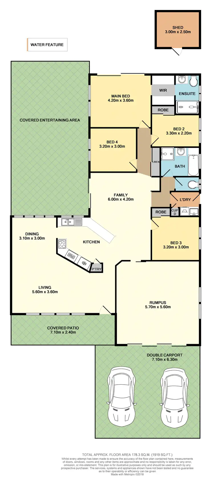Floorplan of Homely house listing, 6 Craigerne Close, Brassall QLD 4305