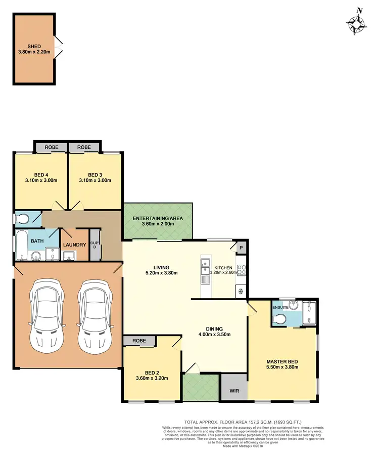 Floorplan of Homely house listing, 63 Francisca Drive, Augustine Heights QLD 4300