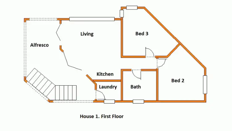 Floorplan of Homely house listing, 1/5 Pratt Court, Point Lookout QLD 4183