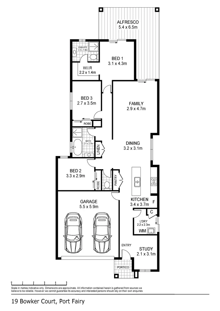 Floorplan of Homely house listing, 19 Bowker Court, Port Fairy VIC 3284