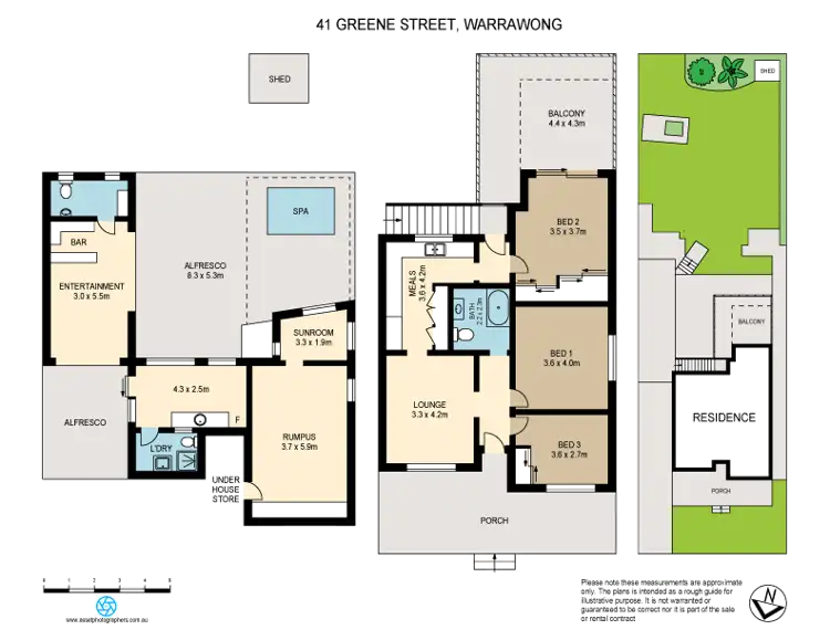 Floorplan of Homely house listing, 41 GREENE STREET, Warrawong NSW 2502