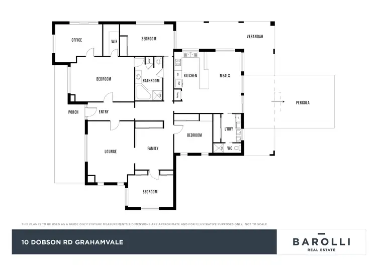 Floorplan of Homely house listing, 10 Dobson Road, Grahamvale VIC 3631