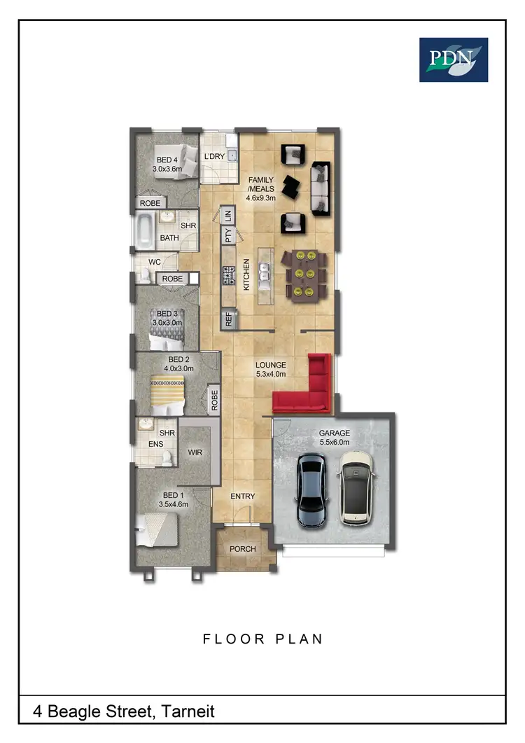 Floorplan of Homely house listing, 4 Beagle Street, Tarneit VIC 3029