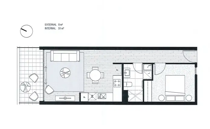 Floorplan of Homely apartment listing, 216/55 Currong Street, Braddon ACT 2612