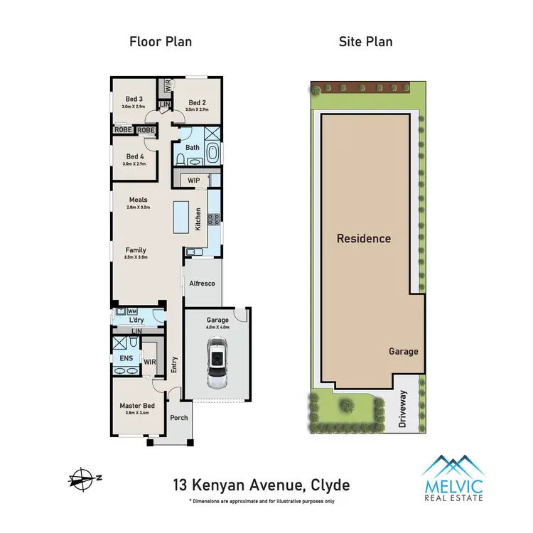 Floorplan of Homely house listing, 13 Kenyan Avenue, Clyde VIC 3978