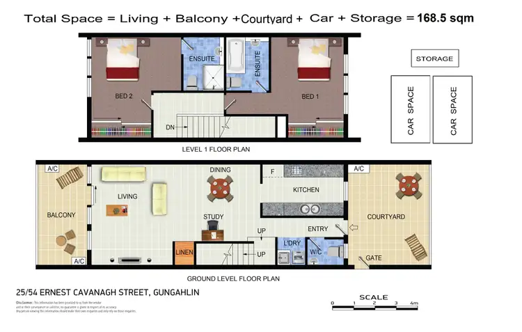 Floorplan of Homely townhouse listing, 25/89 Gungahlin Place, Gungahlin ACT 2912
