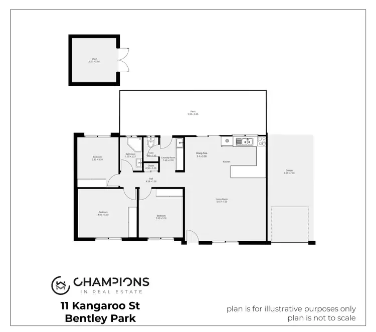 Floorplan of Homely house listing, 11 Kangaroo Street, Bentley Park QLD 4869