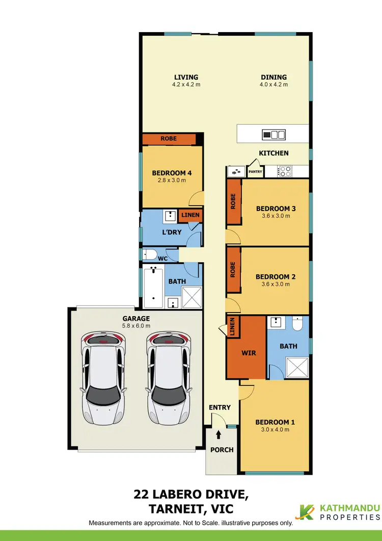 Floorplan of Homely house listing, 22 Labero Drive, Tarneit VIC 3029
