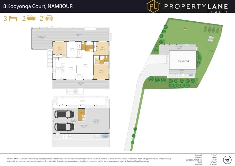 Floorplan of Homely house listing, 8 Kooyonga Court, Nambour QLD 4560