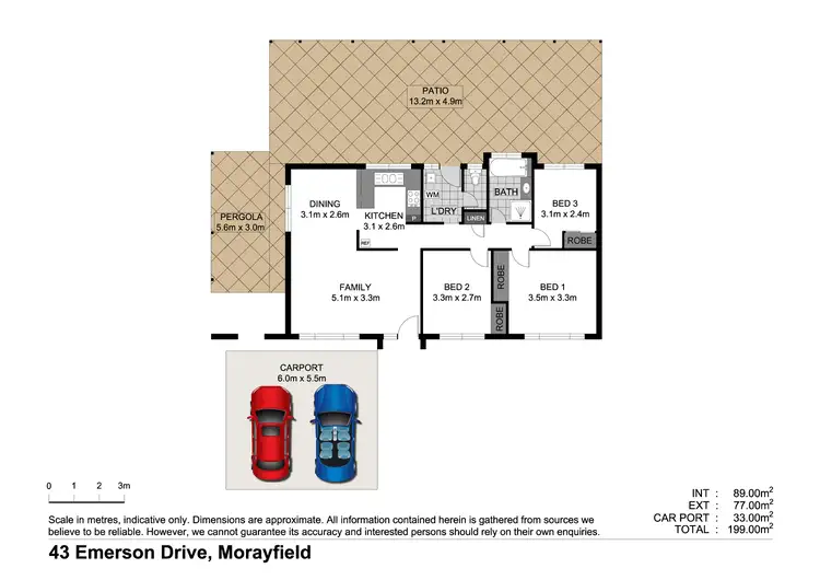 Floorplan of Homely house listing, 43 Emerson Drive, Morayfield QLD 4506