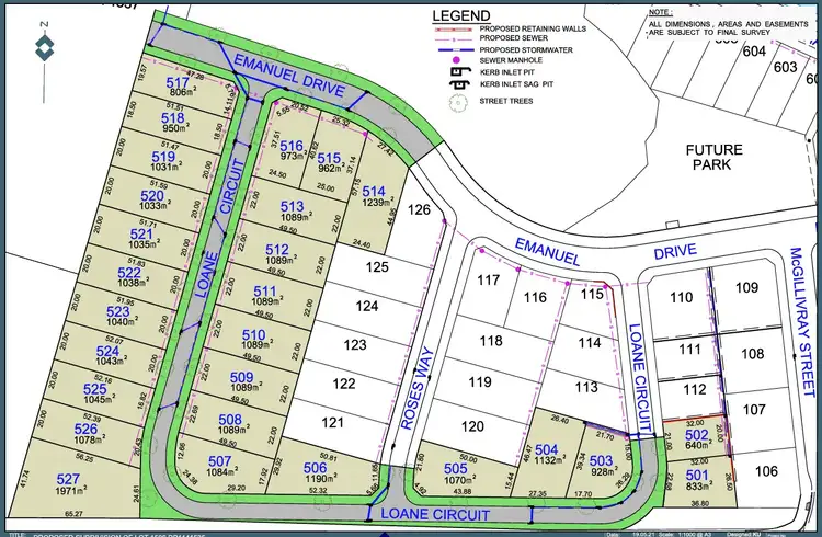 Floorplan of Homely land listing, Lot 506 Loane Circuit, Farley NSW 2320