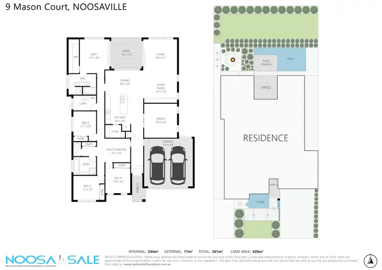 Floorplan of Homely house listing, 9 Mason Court, Noosaville QLD 4566