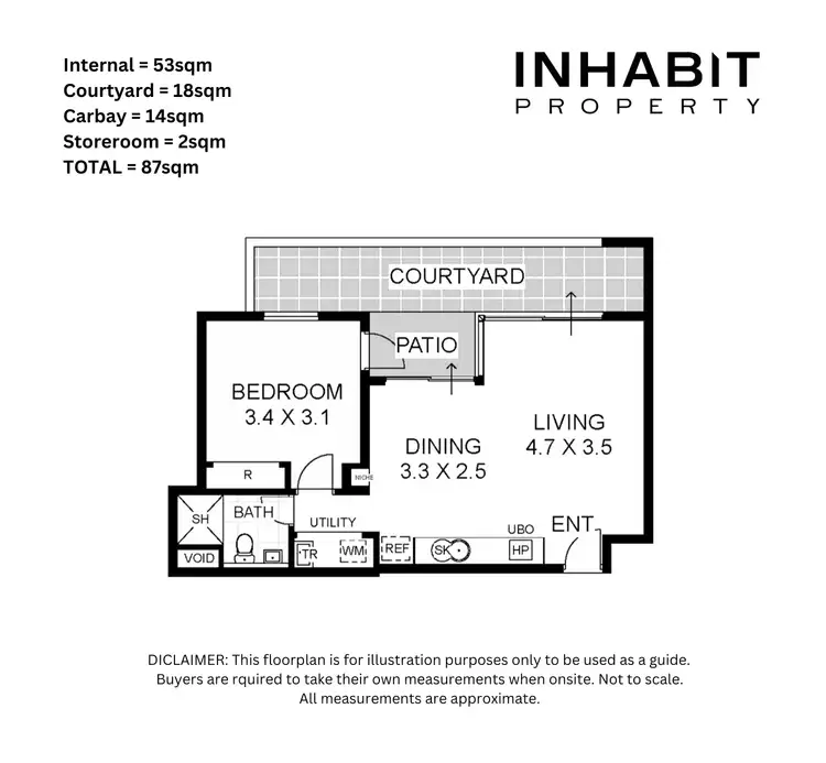Floorplan of Homely apartment listing, 3/1331 Hay Street, West Perth WA 6005