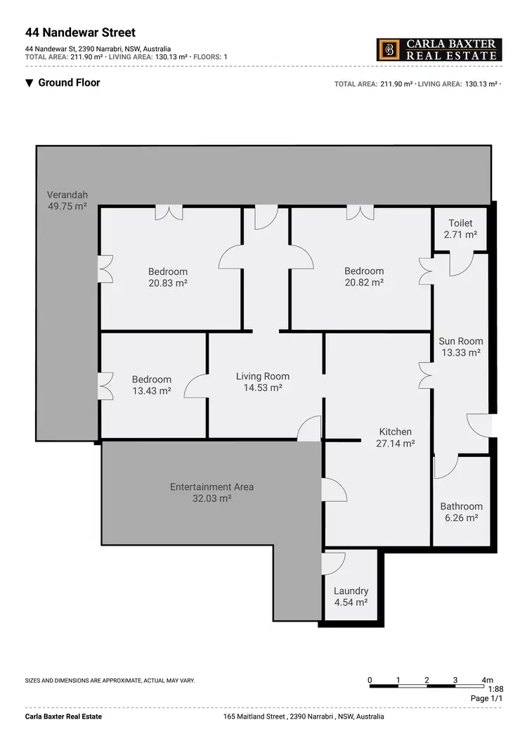 Floorplan of Homely house listing, 44 Nandewar Street, Narrabri NSW 2390