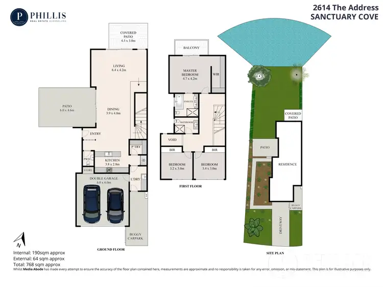 Floorplan of Homely villa listing, 2614 The Address, Sanctuary Cove QLD 4212