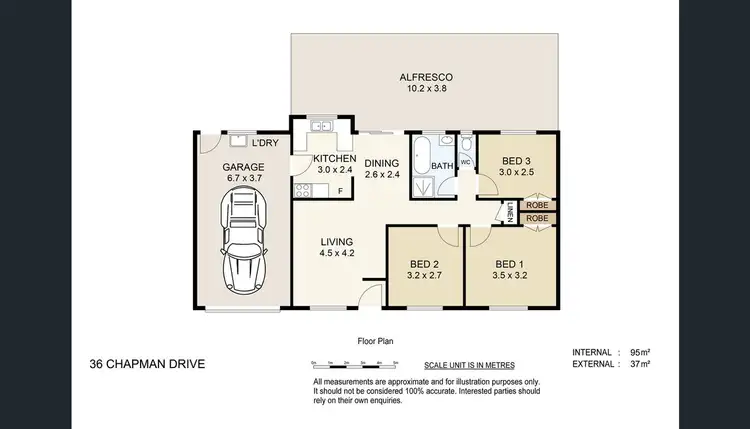 Floorplan of Homely house listing, 36 Chapman Drive, Beenleigh QLD 4207