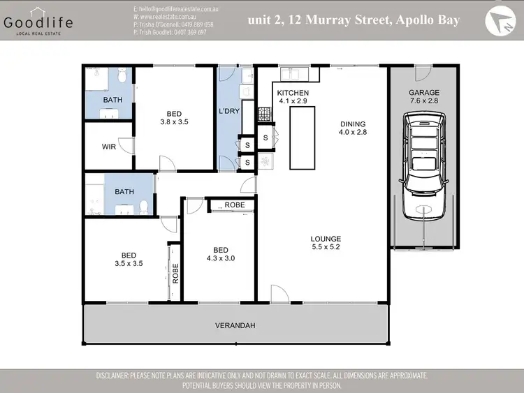 Floorplan of Homely apartment listing, 2/12 Murray Street, Apollo Bay VIC 3233