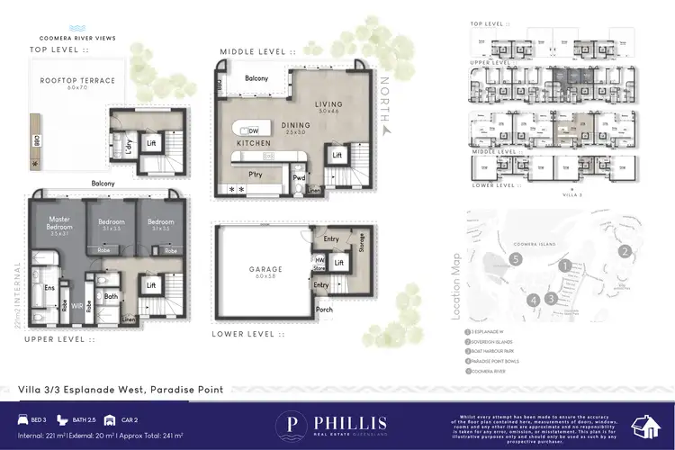 Floorplan of Homely villa listing, Villa 3 3 Esplanade West, Paradise Point QLD 4216