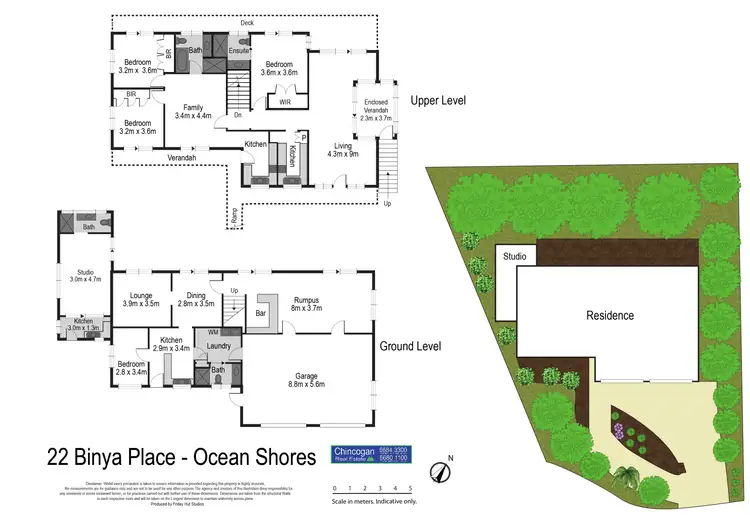 Floorplan of Homely house listing, 22 Binya Place, Ocean Shores NSW 2483