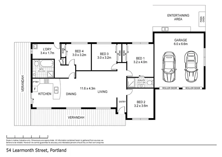 Floorplan of Homely house listing, 54 Learmonth Street, Portland VIC 3305