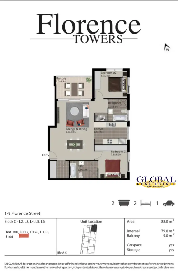Floorplan of Homely apartment listing, 144/2 Quinn St, South Wentworthville NSW 2145