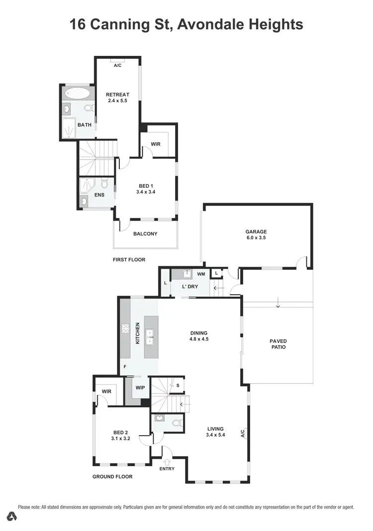 Floorplan of Homely townhouse listing, 16 Canning Street, Avondale Heights VIC 3034
