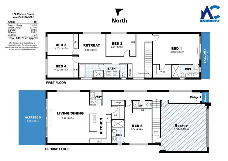 Floorplan of Homely house listing, 12A Wallace Street, Vale Park SA 5081